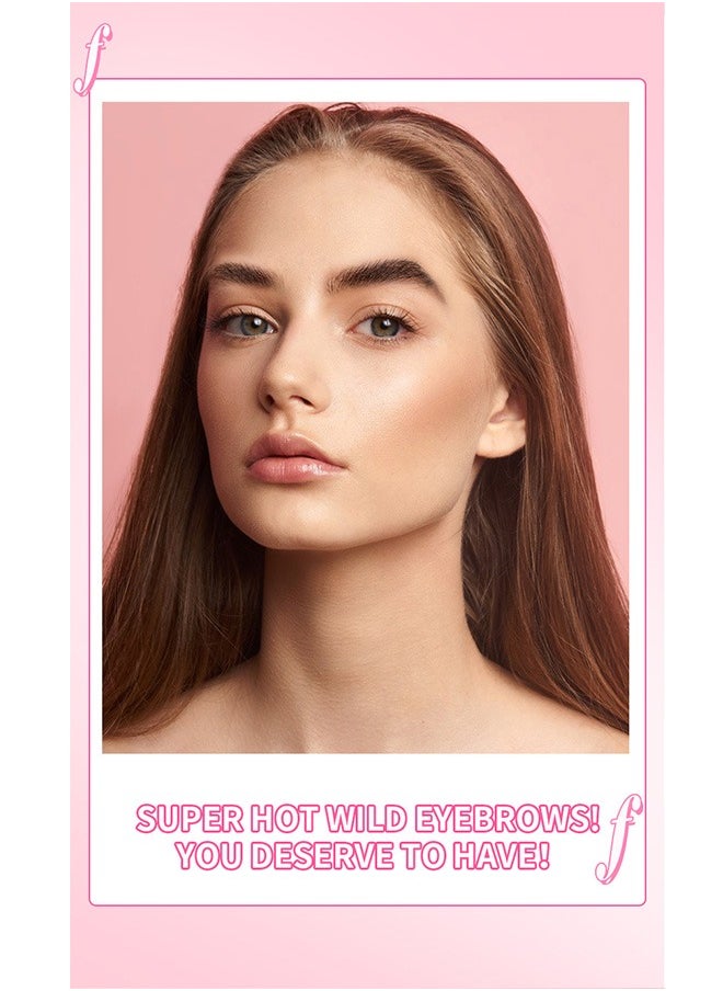 Kiss Beauty - Eyebrow Soap Kit, 3D Brows Styling Soap, Transparent Long-lasting Waterproof Eyebrow Shaping Gel Eyebrow Styling Pomade with Eyebrow Brushes for Natural Eyebrows - Image 1