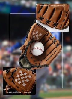 GROIC 25'' Wooden Baseball Bat Set with Gloves and Balls for Practice or Home Defense  - Image 3