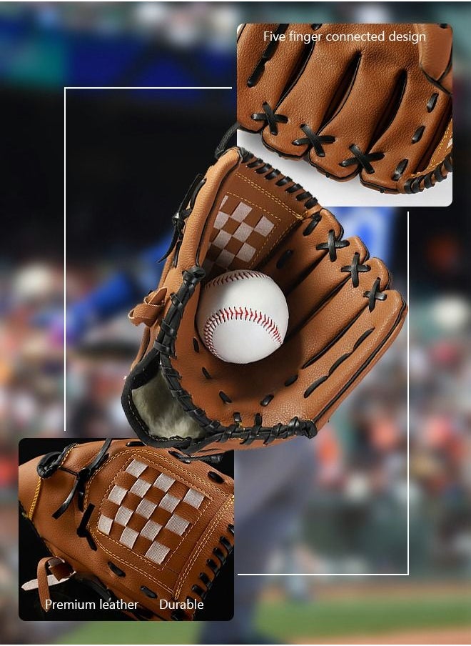 GROIC 25'' Wooden Baseball Bat Set with Gloves and Balls for Practice or Home Defense  - Image 3