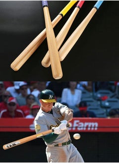 GROIC 25'' Wooden Baseball Bat Set with Gloves and Balls for Practice or Home Defense  - Image 2