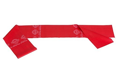 Theraband Medium Resistance Latex Free Exercise Band 4 Feet(Length) x 4 Inches(Width) Red - Image 1
