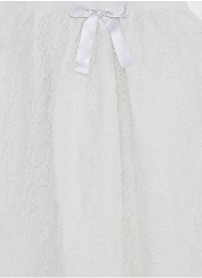 Pinata - Girls Collared Lace Dress - Image 1