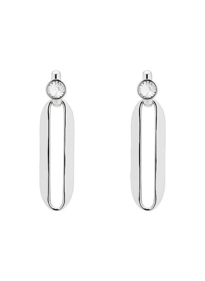 Karen Millen - Crystal Ellipse Drop Earring - Image 1