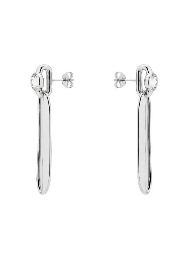 Karen Millen - Crystal Ellipse Drop Earring - Image 1