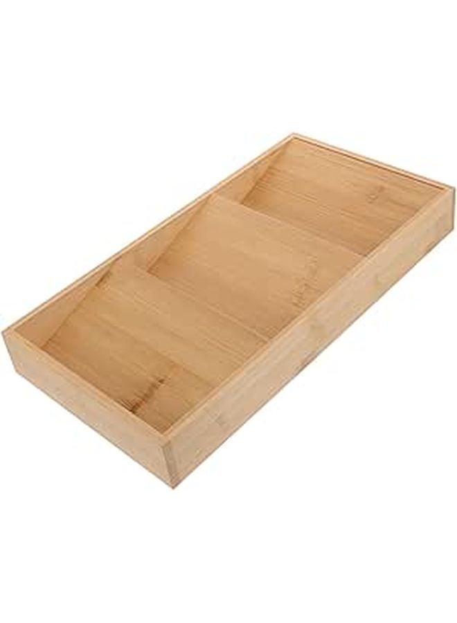 3 Tier Spice Rack Organizer Bamboo Condiment Storage For Kitchen Countertop Cabinet - Image 1