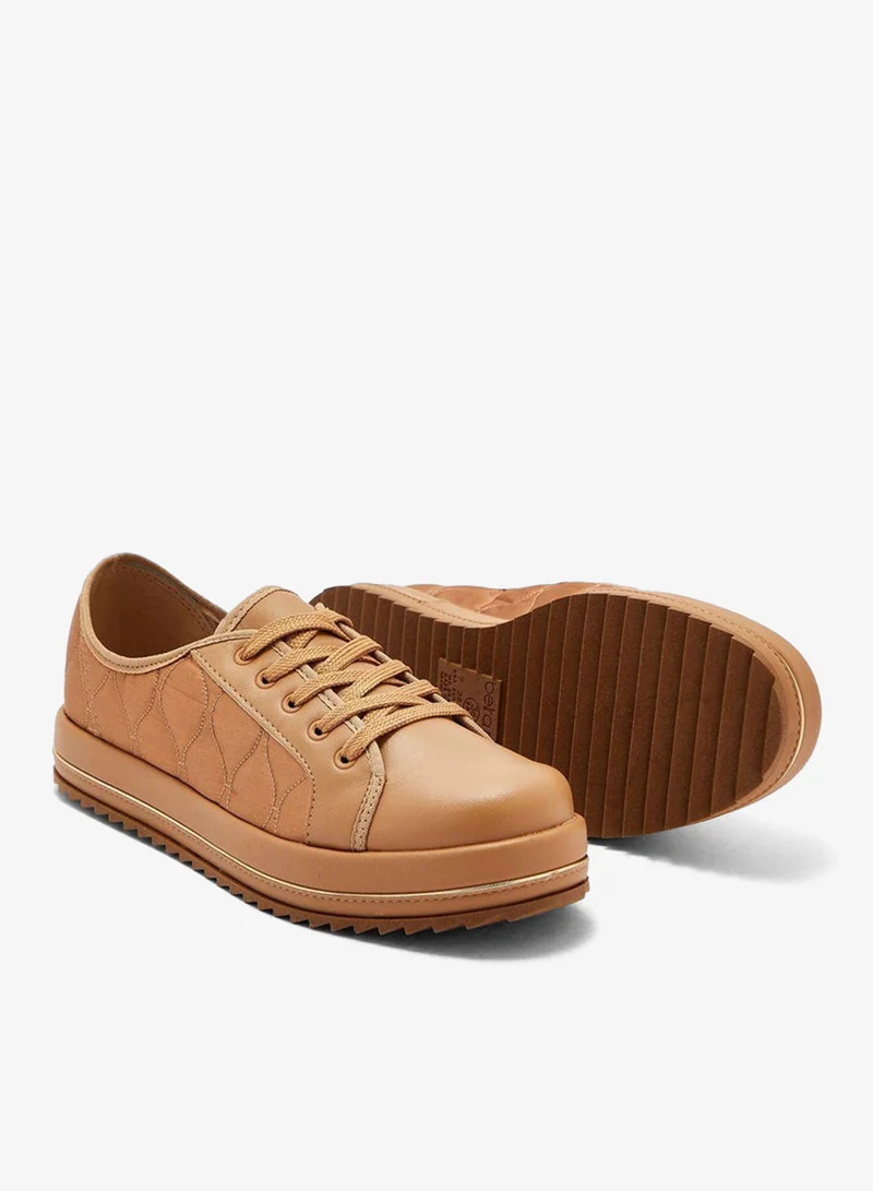 Beira Rio Tan Comfort Women’s Sneakers – Lace-Up Ladies Sneakers & Casual Sneakers for Girls for Women | Best Price UAE