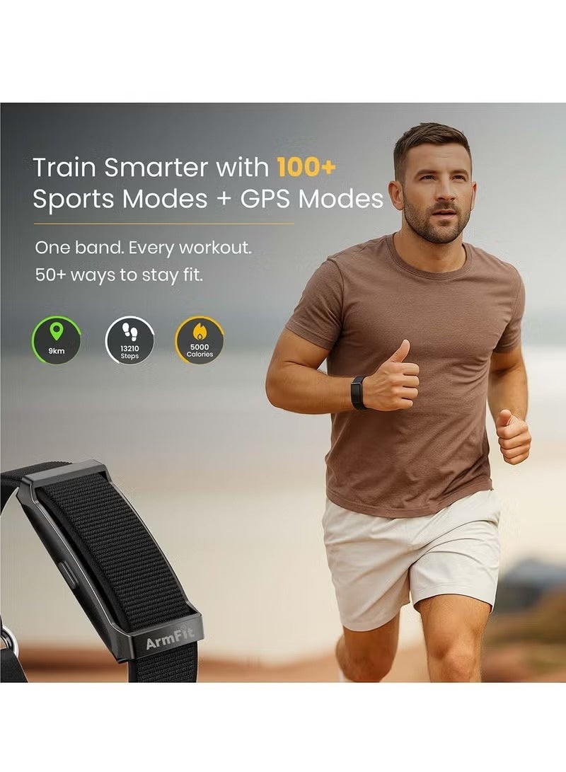 سوار ذكي أنيق ومتين، جهاز تتبع لياقة بدنية بدون شاشة، مراقبة صحية على مدار 24 ساعة، خفيف الوزن وسهل الحمل، مقاوم للماء بمعيار IP68. - Image 2