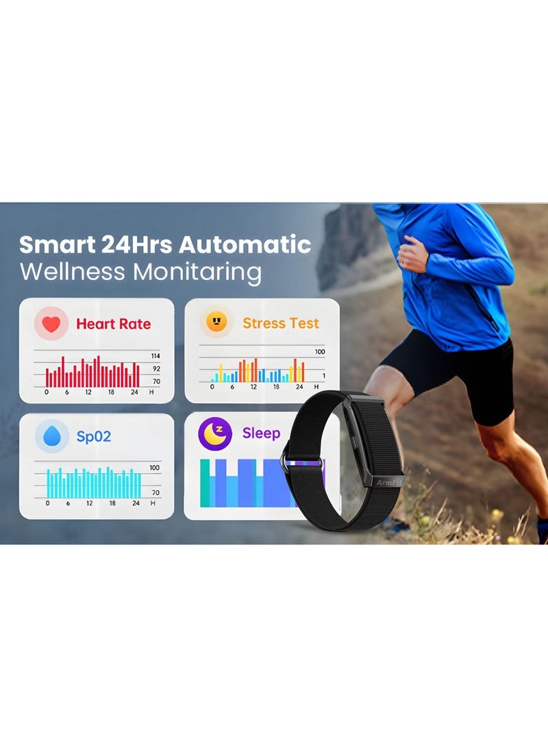 سوار ذكي أنيق ومتين، جهاز تتبع لياقة بدنية بدون شاشة، مراقبة صحية على مدار 24 ساعة، خفيف الوزن وسهل الحمل، مقاوم للماء بمعيار IP68. - Image 4