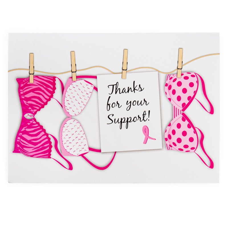 Fundraising For A Cause 12 Pink Ribbon Note Cards - Breast Cancer Thank You Cards with Envelopes - Image 4
