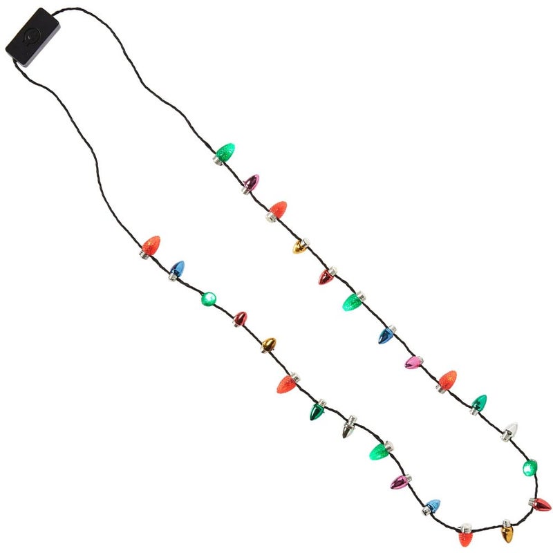 Amscan Amscan Multicolor Light Up Bulb Necklace  30 Pack Of 1  Perfect For Festivals Holidays  Events 
