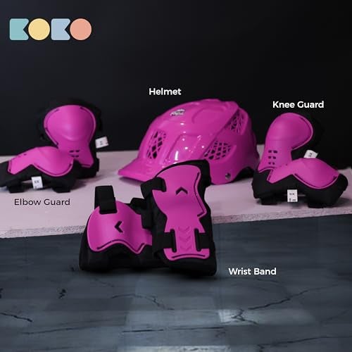 Koko Dragon Kids Skating & Cycling Helmet | Protective Gear for Boys & Girls (Pink, Medium 560 MM) - Image 5