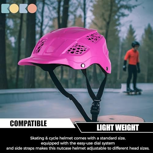 Koko Dragon Kids Skating & Cycling Helmet | Protective Gear for Boys & Girls (Pink, Medium 560 MM) - Image 4