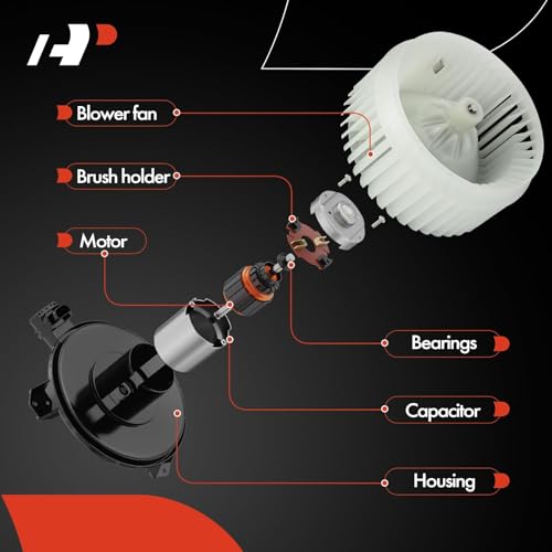 A-Premium HVAC Heater Blower Motor Assembly Compatible with Chrysler & Jeep Vehicles - for Cherokee 2014-2023, 200 2015-2017 - Front Side, Replace# 68223053AC - Image 4