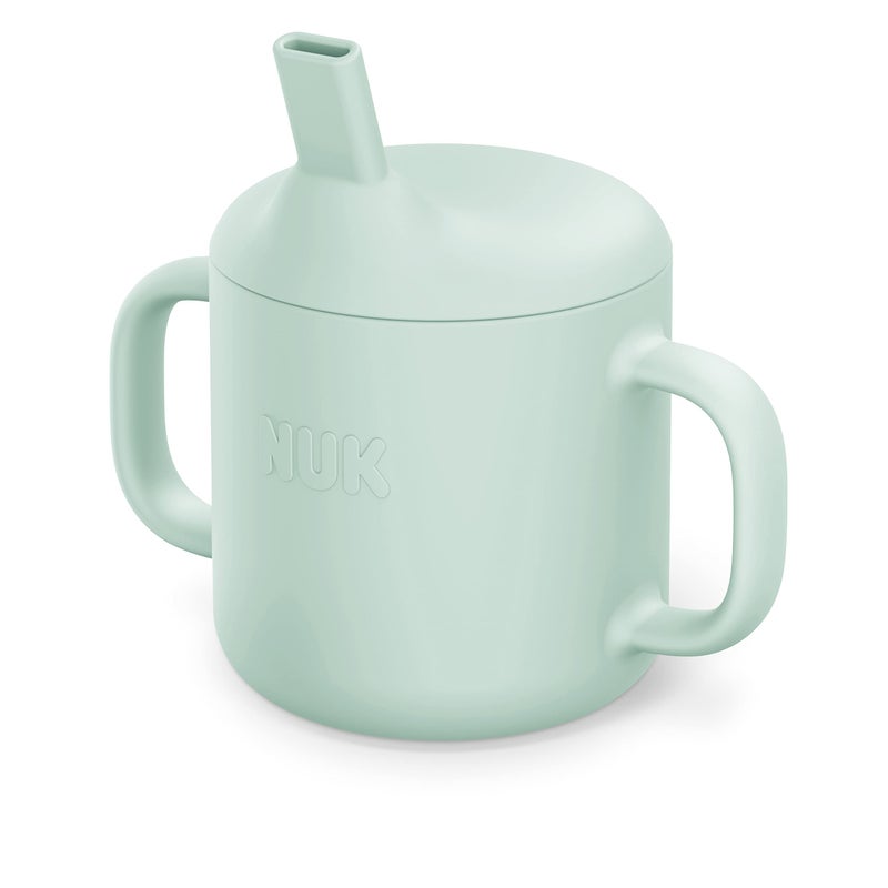 NUK Silicone Baby Straw Cup, Easy to Grip & Drink, Dishwasher-Safe, BPA-Free, Pack of 1 - Image 1