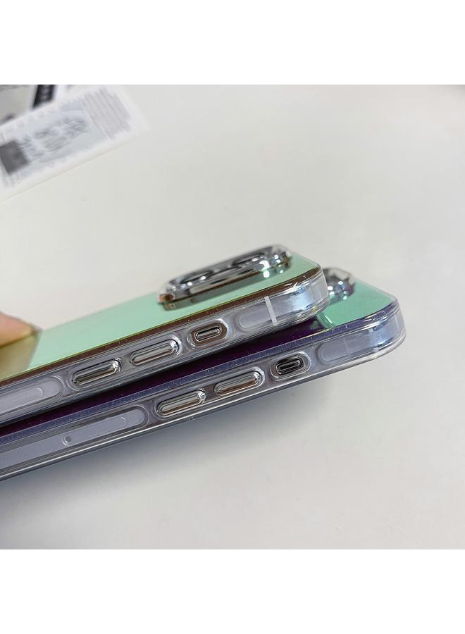 زبون جراب هاتف iPhone 13 بإطار مطلي بالكهرباء IMD لامع من مسحوق الهاتف - Image 5