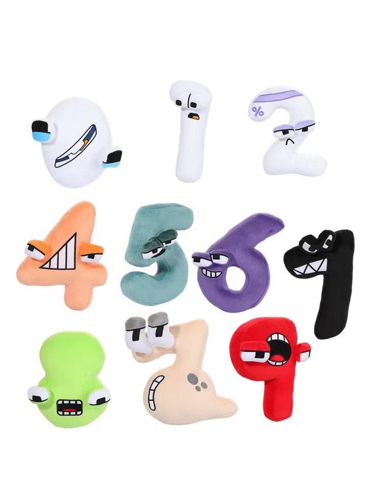 Y&D Alphabeat-Lore Plush Toy,10PCS Number llor-e Plush 0-9 Stuffed Figure Doll for Kids and Adults,Birthday Choice for Fans Gifts (0-9)  - Image 1