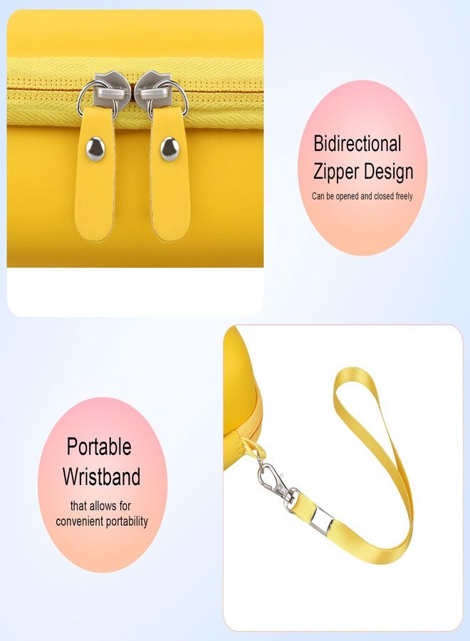 Elonbo Carrying Case for Blinger Dazzling Starter Kit,Blinger Kids Glam Collection Starter Kit Storage Bag,Kids Hair Styling Tool Travel Organizer Holder,Pocket fits Gems Rhinestones. Yellow, L46HH - Image 4