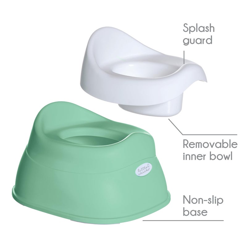 Little Chicks Easy-Clean Toddler Toilet Training Potty Chair with Built-in Splash Guard, Slip-Resistant Base, and Removable Bowl - Perfect Size Kids Potty for Toddlers 18 Months & Above - Image 4