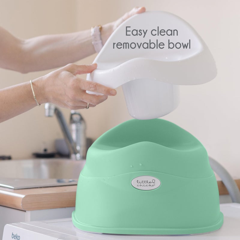 Little Chicks Easy-Clean Toddler Toilet Training Potty Chair with Built-in Splash Guard, Slip-Resistant Base, and Removable Bowl - Perfect Size Kids Potty for Toddlers 18 Months & Above - Image 5