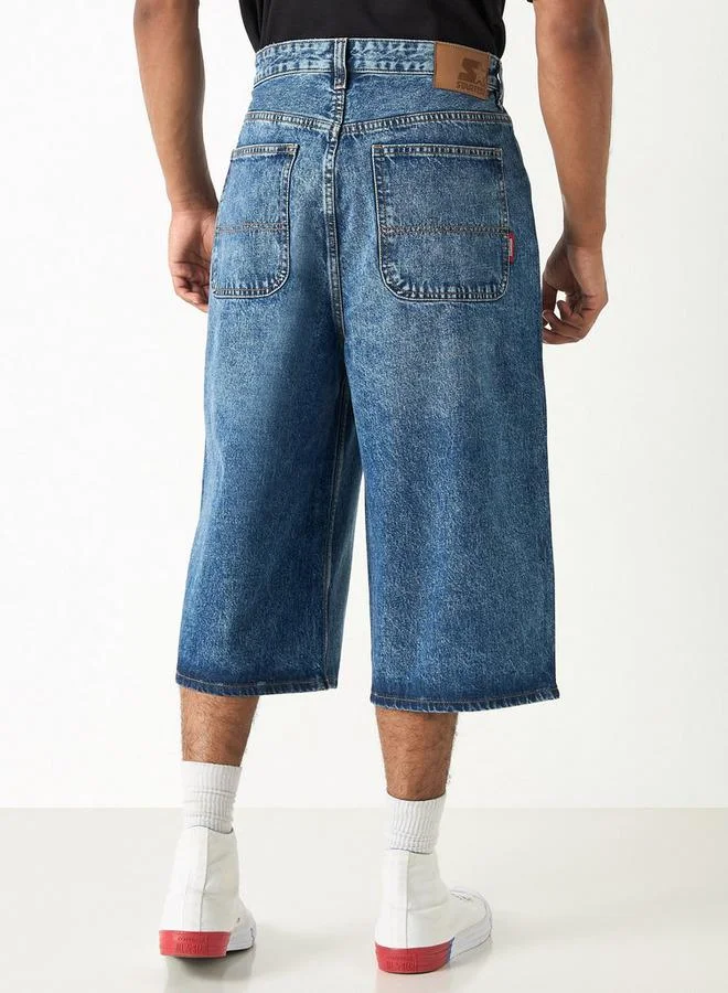 ستارتر شورت سادة بزر إغلاق وجيوب من إيكو أنليمتد