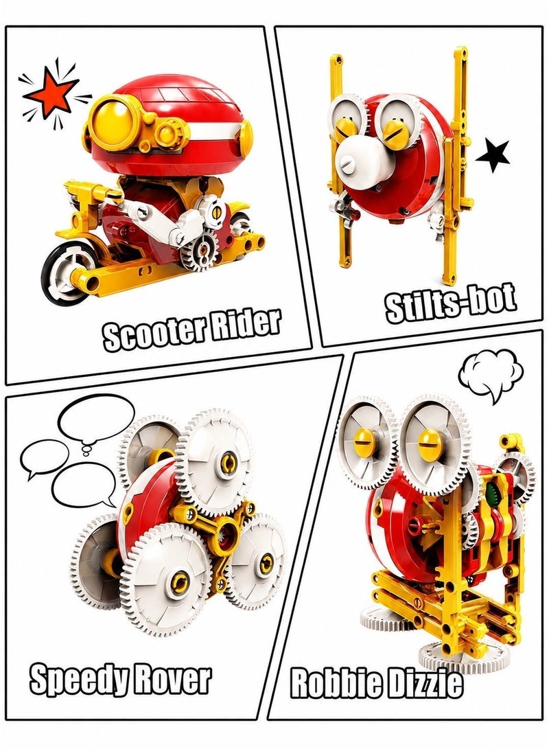 Pro'skit Pro’sKit GE-635 6-in-1 Gyroscope Science Kit – DIY STEM Physics Toy to Build 6 Gyro Robots for Kids 8+ (43 Pieces) Headlight Gift - Image 3