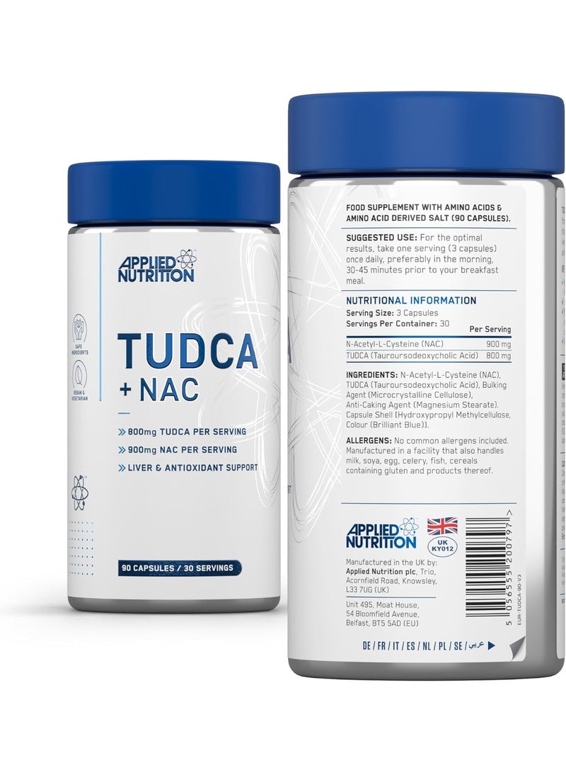 Applied Nutrition Tudca and Nac Liver and Antioxidant Support - 90 Capsule,  30 Servings - Image 5