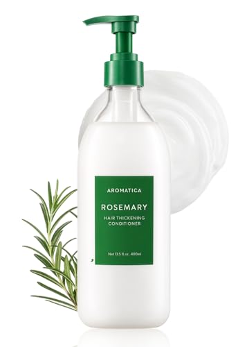 AROMATICA Rosemary Hair Thickening Conditioner, Vegan Hair Conditioner for Damaged Hair and Dry Hair - Moisturizing Conditioner, Silicone-Free (13.53oz/400ml) - Image 1