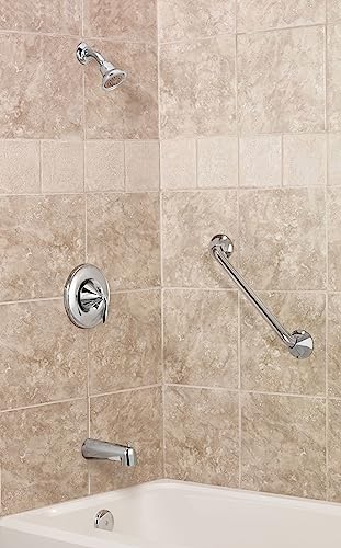 Moen YG2818CH Bathroom Safety 18-Inch Stainless Steel Transitional Bathroom Grab Bar, Chrome - Image 2
