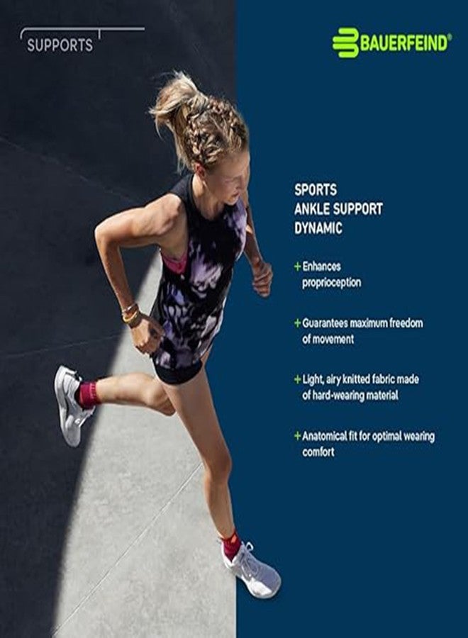 Bauerfeind Sports Ankle Support Dynamic - Ankle Compression Sleeve for Freedom of Movement - 3D AirKnit Fabric for Breathability - Premium Quality & Washable (L, Rivera) - Image 5