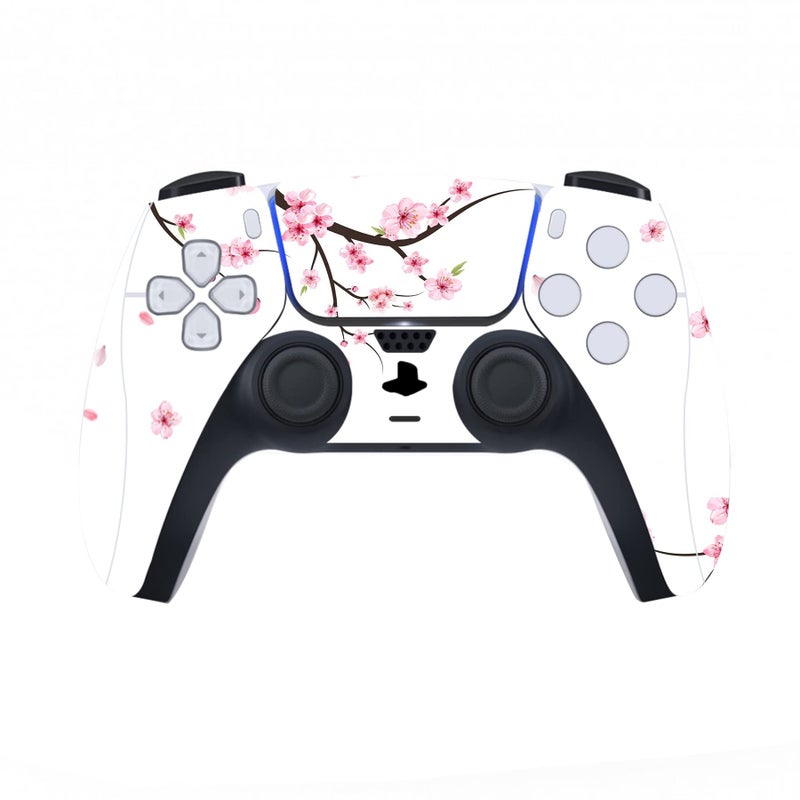 PlayVital Falling Cherry Blossom Full Set Skin Decal for ps5 Console Digital Edition, Sticker Vinyl Decal Cover for ps5 Controller & Charging Station & Headset & Media Remote - Image 4