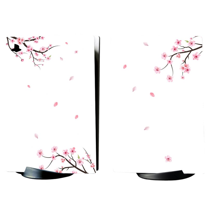 PlayVital Falling Cherry Blossom Full Set Skin Decal for ps5 Console Digital Edition, Sticker Vinyl Decal Cover for ps5 Controller & Charging Station & Headset & Media Remote - Image 5