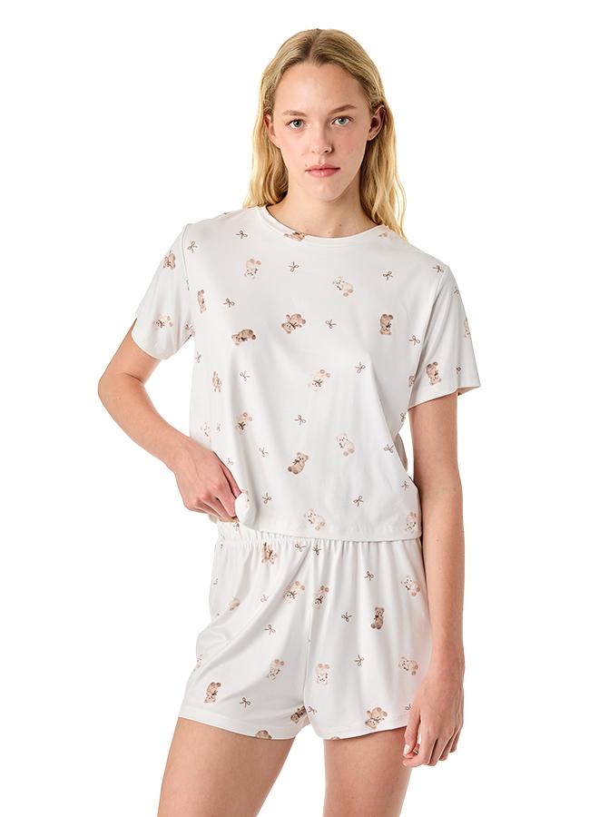 KOTON Printed Pajama Set - Image 3