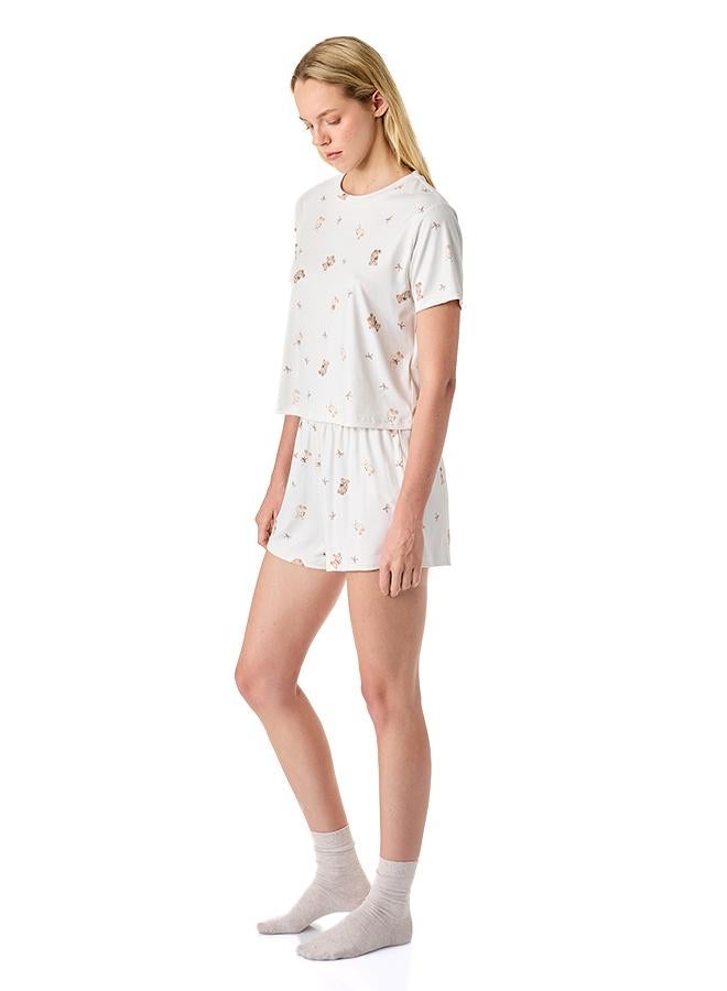 KOTON Printed Pajama Set - Image 4