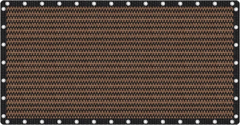 VICLLAX Shade Fabric Sun Shade Cloth Privacy Screen with Grommets for Patio Garden Pergola Cover Canopy 10x20 FT, Mocha - Image 1