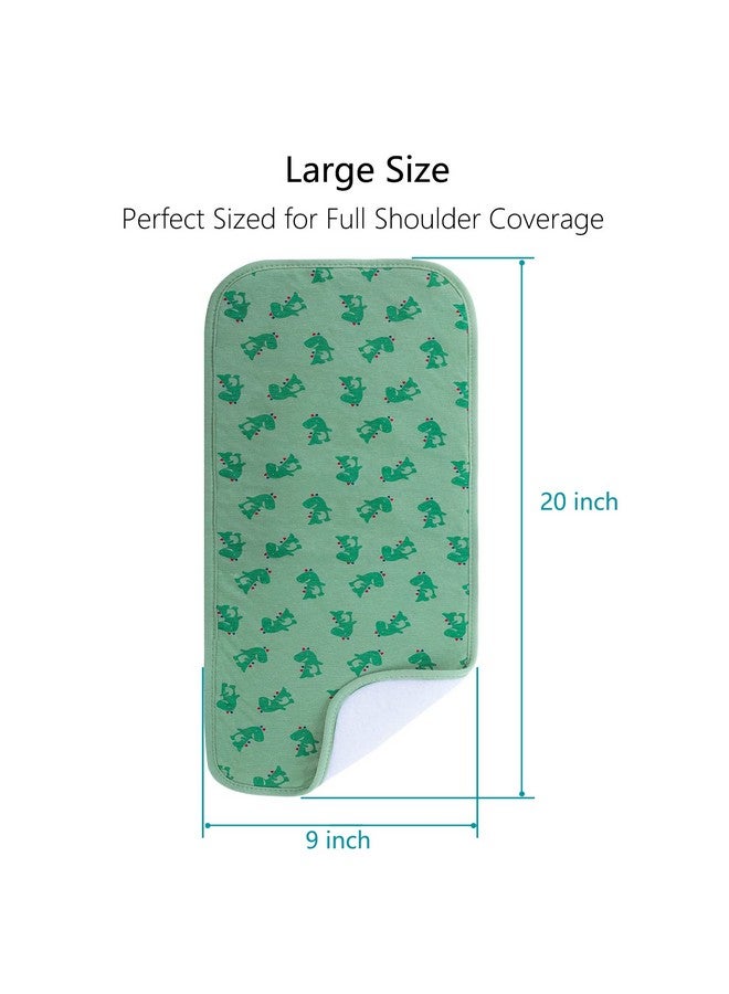 Hakochia Burp Cloths for Baby Boy Organic Cotton Large Burp Clothes Extra Absorbent Soft Burping Rags Spit Up Cloth Sets for Newborns 8 Pack - Image 4
