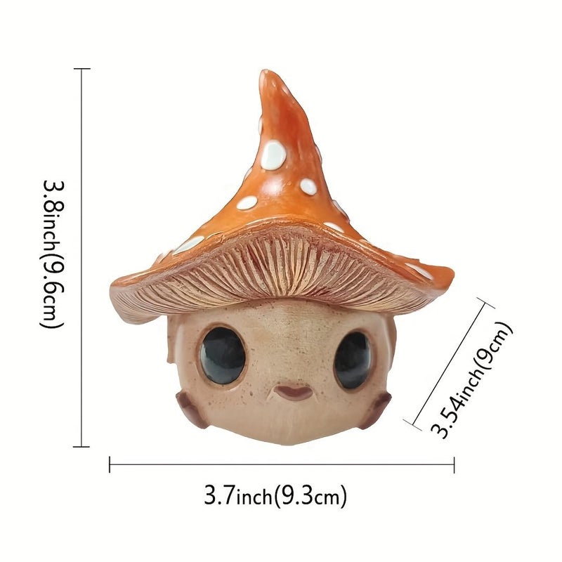 Kudriod Mushroom Outdoor Garden Decor Statue ï¼ŒGarden Gnomes Statues for Home Desk, Yard, Patio, Backyard, Fairy Garden, Balcony,Lawn Ornament,Motherâ€™s Day, Birthday Gifts for Women, Grandma, Mom - Image 2