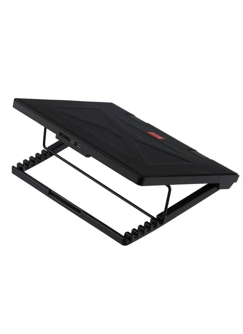 ProOne - ProOne PCP54 RGB Laptop Cooling Pad - Gaming Notebook Cooler with 5 Quiet Fans, 6 Adjustable Heights, LED Light, Anti-Skid Design, for 10-17.3 Inch Laptops - Desk and Lap Use - Image 1