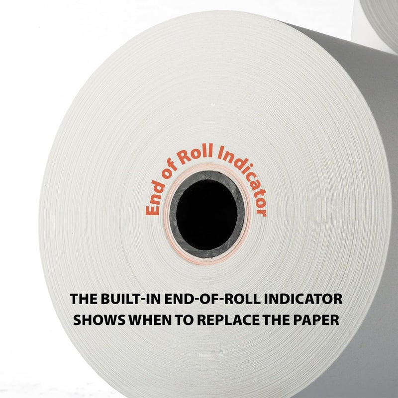 Victor 7050 Compact White Paper Rolls for Handheld and Portable Printing Calculators/Adding Machines 2.25” W x 150' FT (3-Pack) - Image 3