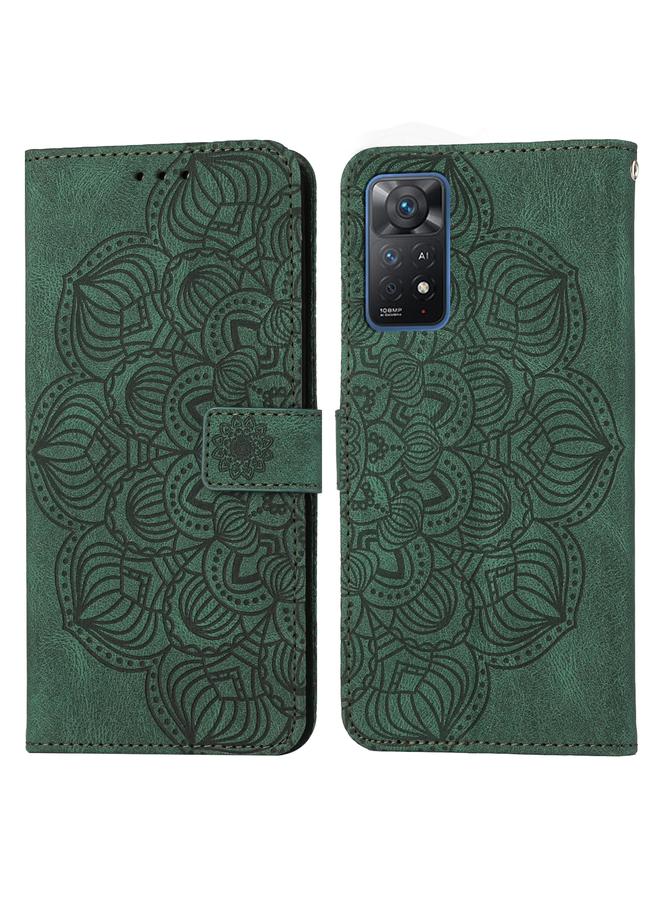 Case For Xiaomi Redmi Note 11 Pro International Mandala Embossed Flip Leather Phone Case