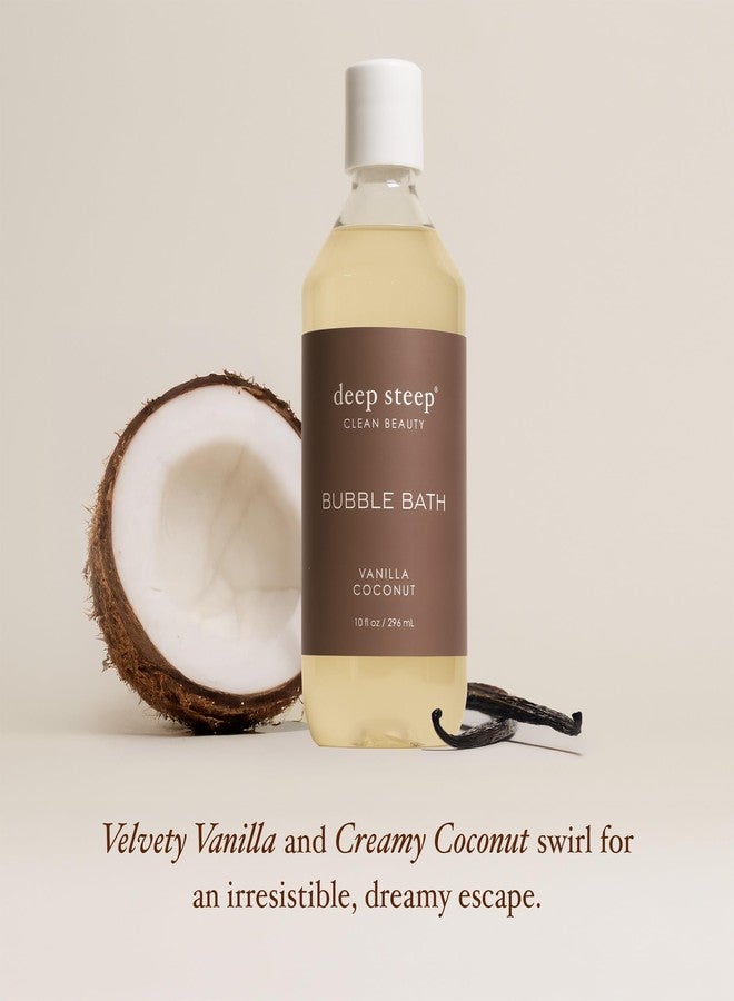 Deep Steep Bubble Bath, Vanilla Coconut, 10 oz - Soothing Soak with Shea Butter, Argan Oil, Aloe Vera & Coconut Oil - Vegan, Sulfate-Free, PH-Balanced Clean Beauty - Image 4