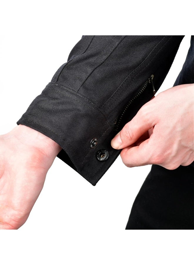 Oxford Men's Original Approved Aa Armourlite Ridgeback Motorcycle Riding Shirt BLACK XL - Image 4