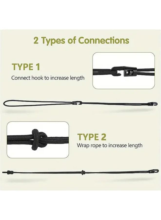 Small Bungee Cords With Hooks Durable Elastic Stretch Ropes For Camping - Image 5