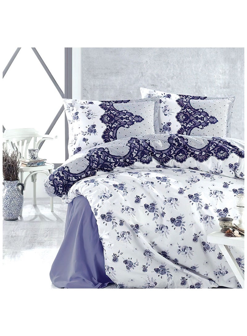 Family Bed Flat Bed sheet Set Cotton 4 pieces size 240 x 250 cm Model 191 from Family Bed - Image 1