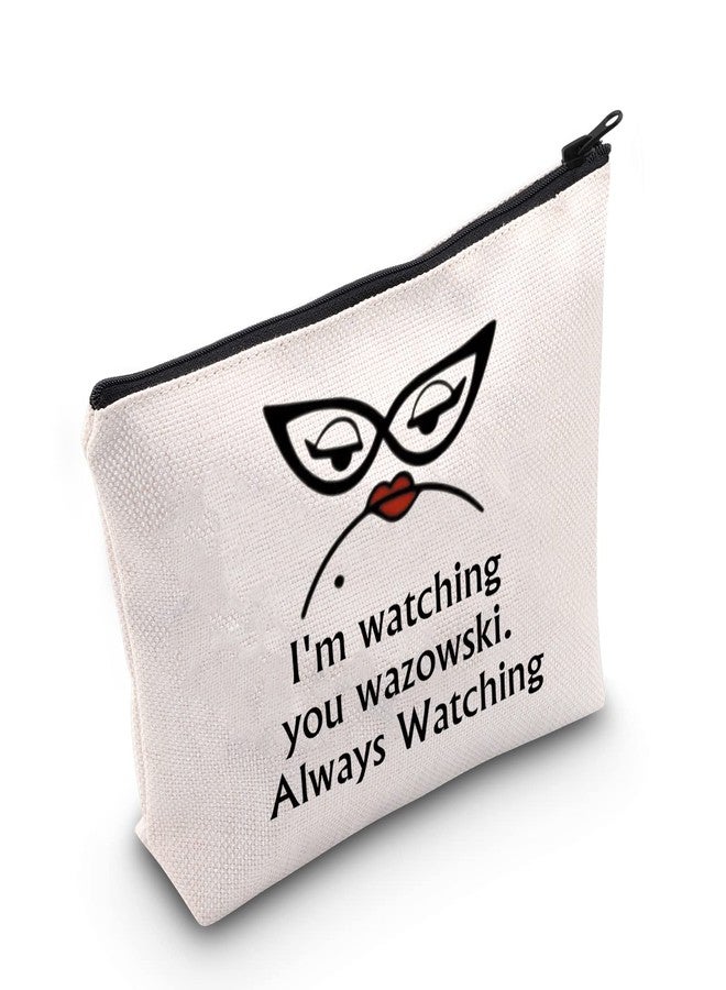 MNIGIU Monster Movie Inspired Cosmetic Bag R Fans Gift I'm Watching You Always Watching Makeup Bag With Zipper - Image 1