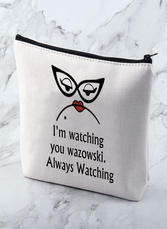 MNIGIU Monster Movie Inspired Cosmetic Bag R Fans Gift I'm Watching You Always Watching Makeup Bag With Zipper - Image 4