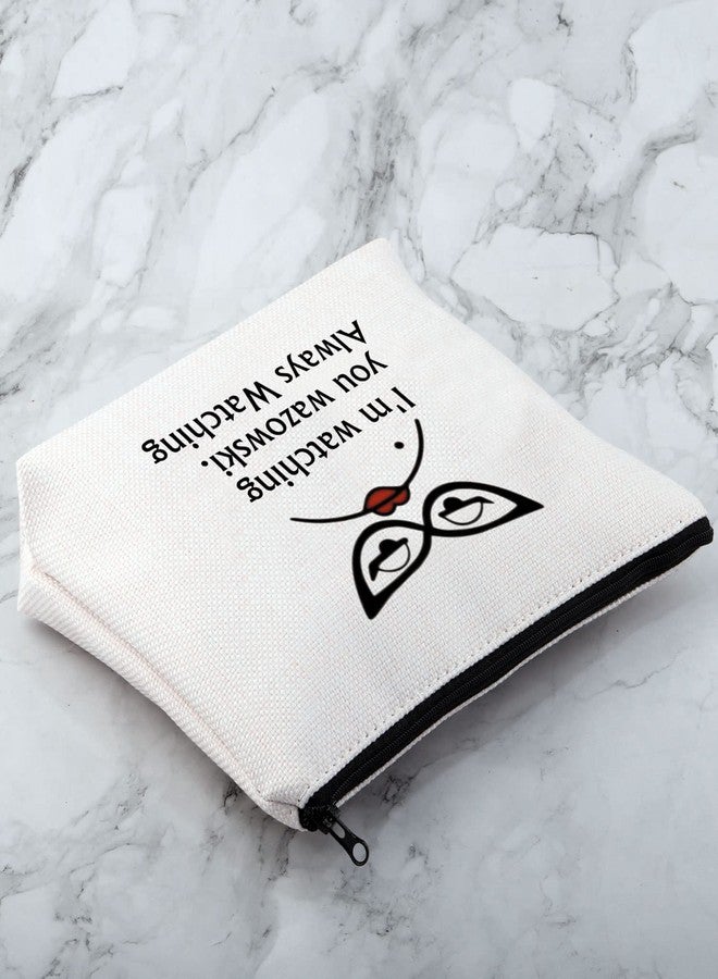 MNIGIU Monster Movie Inspired Cosmetic Bag R Fans Gift I'm Watching You Always Watching Makeup Bag With Zipper - Image 5