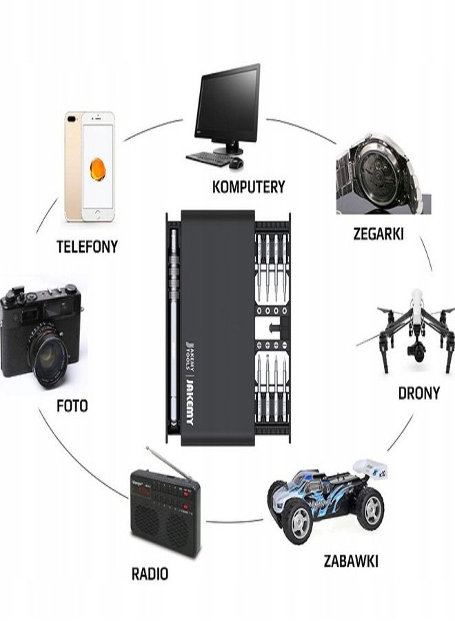 JAKEMY 16-Piece Professional Multi functional Screwdriver Set Precision Hand Tools JM-8171 - Image 2