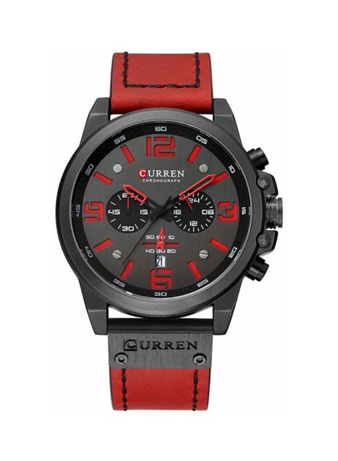 CURREN Leather Chronograph Watch 8314  - Image 1