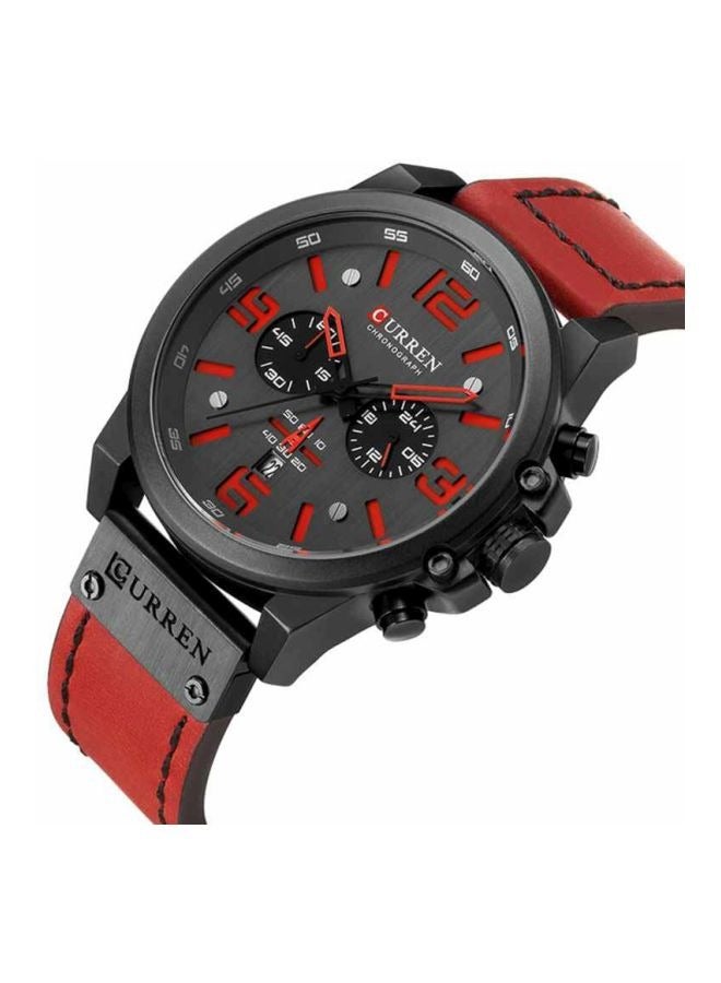 CURREN Leather Chronograph Watch 8314  - Image 3