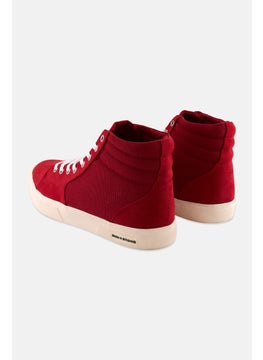 Sun Stone Men Jett Medium High Cut Casual Shoes, Red  - Image 1